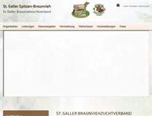 Tablet Screenshot of braunvieh-sg.ch